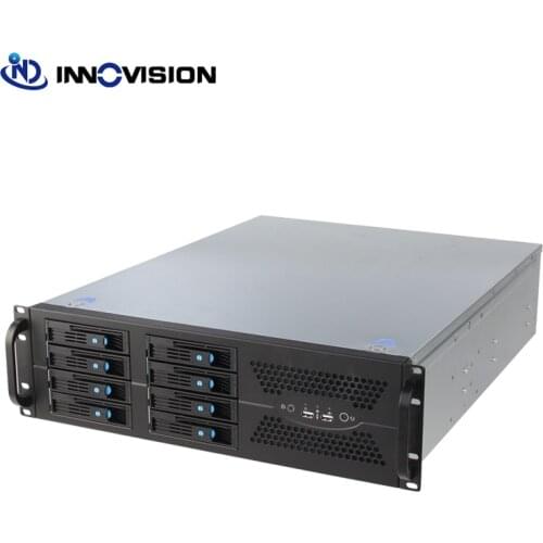 19 inches 3U 8HDD bays rack-mount hot-swapped server storage case for big data support ATX motherboard