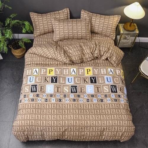 Dropshipping 2/3/4pcs King Size Bedding Sets Leopard Print Include Bed Sheet Duvet Cover Pillowcase bear children boy gife