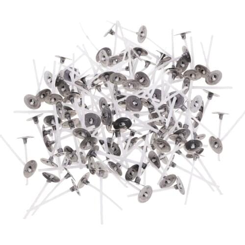 200x Pre Waxed Pre Tabbed Candle Wick Low Smoke Cotton Core For Christmas Wedding Party Scented Candle Making 2.5/3/3.5cm