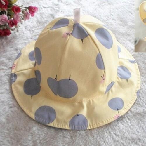2021 Hot Sale Toddler Kids Sun Cap Polka Dot Baby Bucket Hat Summer Outdoor Baby Girl Boy Cap Sun Beach Hats Good Gift
