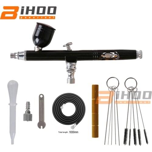 Airbrush paint Spray Gun for Tattoo Nail Tools Set DIY Tool Dual Action Airbrush Compressor Kit 3 colors 7cc 0.3mm