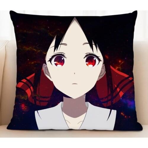 Anime Kaguya-sama Love Is War Shinomiya Kaguya Fujiwara Chika Cosplay Pillow Unisex 35x35cm 40x40cm Pillowcase Custom Pillow