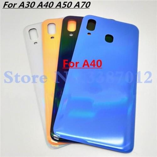 New Back Battery Cover Rear Door Housing For Samsung Galaxy A30 A40 A50 A70 With Stickers + Logo