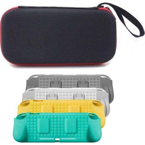 Nintend Switch Lite Carrying Case Storage Bag organizer Pouch TPU Hand Grip Shell Protection Cover For Nintendo Switch Lite Mini