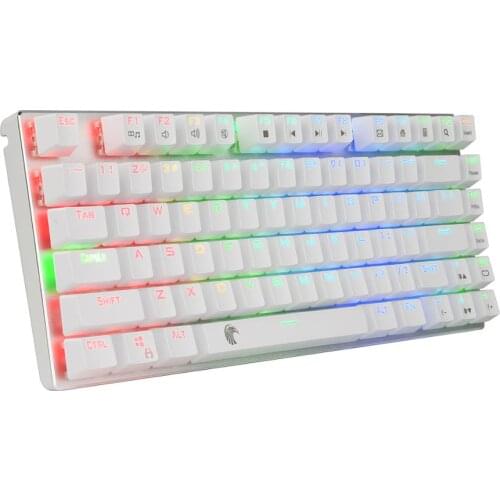 Z88 Eagle TKL Gaming Keyboard Mechanical Tactile Brown Switches with RGB Backlighing Compact Design Aluminum Keyboard US Layout