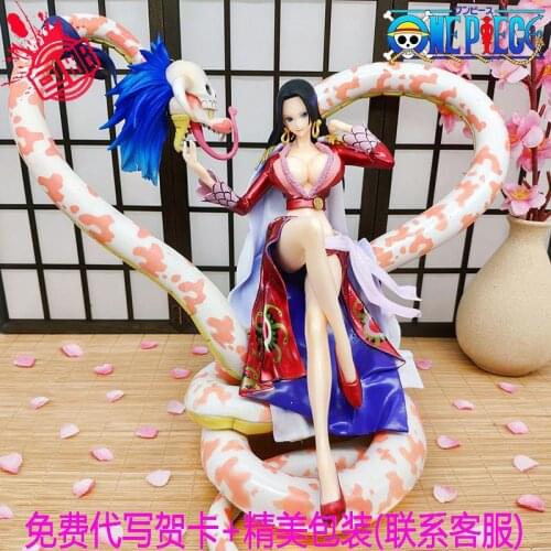 Hot Sale Japanese Anime Oversized Empress Hancock Sexy Sitting Posture Anime Surrounding Hand-office Girl Beauty Model Ornaments