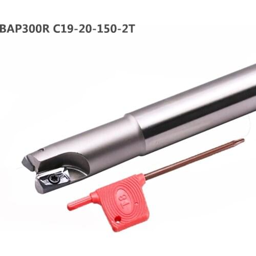 1pc BAP300R C19 20 150 2T Milling Cutter Holder Square Shoulder Roughing Pocket CNC Lathe Cutter Tool Face Mill for APMT1135