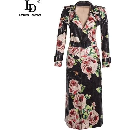 LD LINDA DELLA Women's Long Raincoats