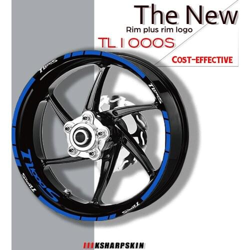 Motorcycle wheel sticker rim motorcycle Front Rear Tire logo reflective decorative stripe kit set For SUZUKI TL1000S tl 1000s