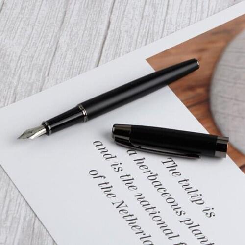 Picasso Vintage Design Fountain Pen 920 Pimio Metal Iridium Fine Nib 0.5mm Black For Office & Home & School Writing Gift Pen