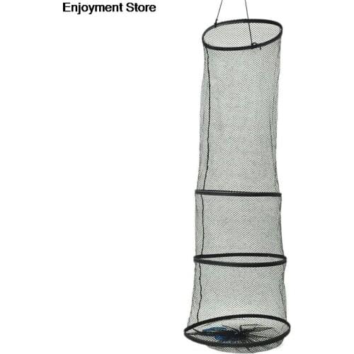 3 Layers Collapsible Fishing Basket Dip Net Fishing Cage to Keep Fish Alive in the Water Fishing Accessories Tool NEW