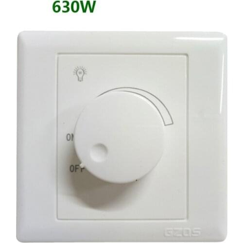 630W LED Dimmer Switch 110V 220V led Electronic light regulator concealed installation Stepless dimming panel