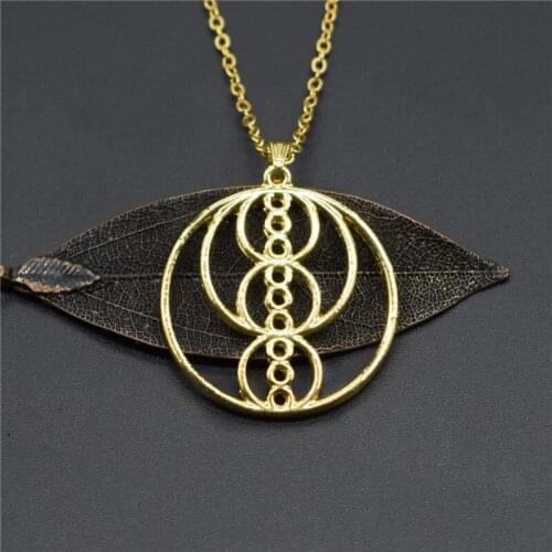 Sacred necklaces Fibonacci Golden ratio pendant necklaces for women geometry jewellery