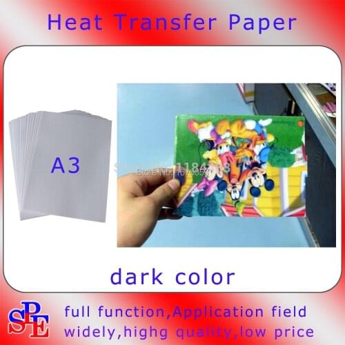 Dark Heat Transfer Paper 20sheets X 12"x17“ Iron On Inkjet T Shirt For Light Fabric Cloth