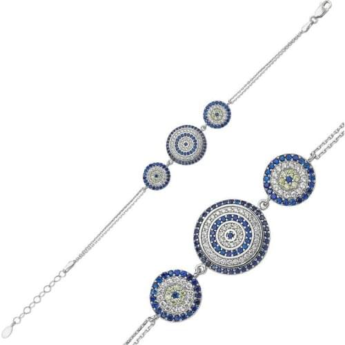 Tevuli 925 Sterling Silver Evil Eye Women Bracelet