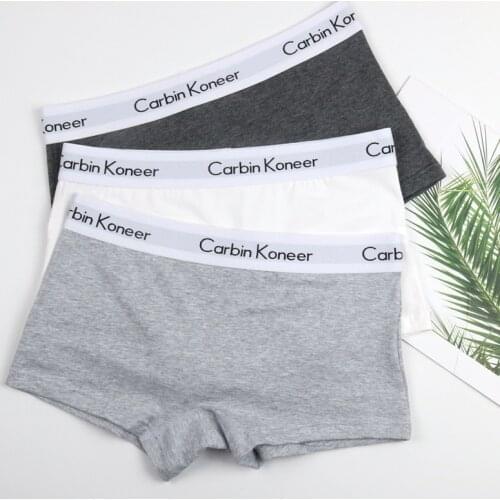 Sports Style Women Boyshorts Panties Cotton Lesbian Tomboy Knickers Shorts Breathable Girl Boxershorts Underpants Women Lingerie