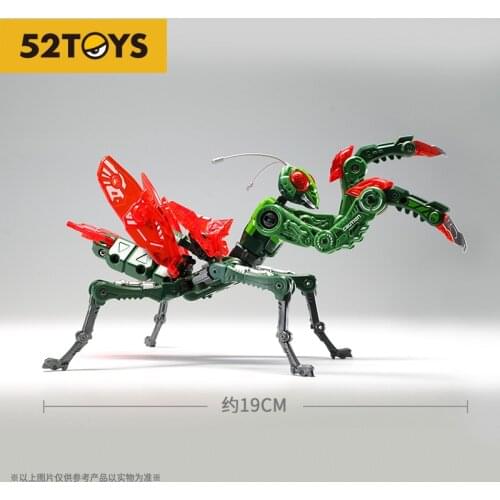 In Stock 52TOYS Deformation Toy BB28 Beast Box Series BB-28 Green Praying Mantis Mecha Model Action Figure Toys