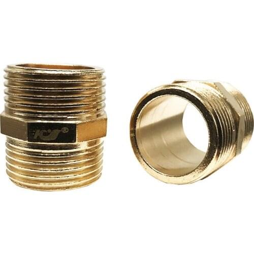 1PC DN25 BSP 1' Male To 1' Male Thread Brass Pipe Fittings For Water Gas Oil