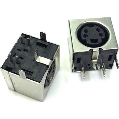 10pcs/lot PS2-6P Keyboard / mouse socket /plug seat/jack DIN Socket PS/2 PS2 6P Female Jack Connector for Mouse Keyboard PCB