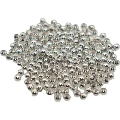 2-10MM 8 Colors Gold/Gun Black/Bronze Rose/Kc Tone Metal Beads Smooth Ball Spacer Beads For Jewelry Making DIY Bracelet Necklace