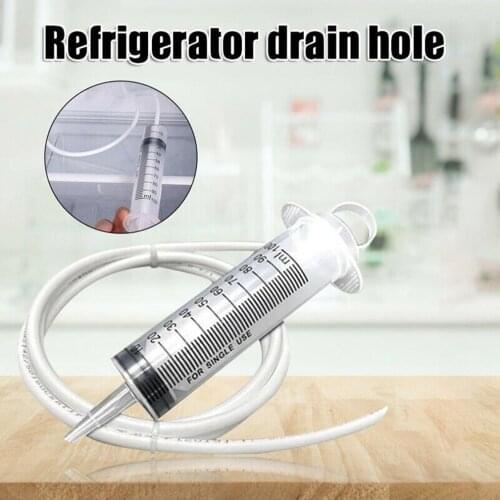 2pcs/set Refrigerator Drain Hole Clog Remover Cleaning Tools Household Dredge Hose Fridge-freezer Water Outlet Cleaner