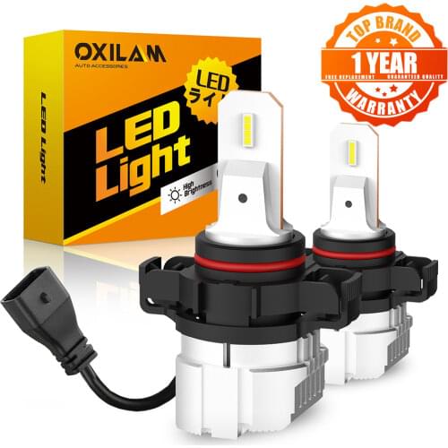 2Pcs PSX24W H16 5202 LED Super Bright Car Front Driving Lights H27 880 H27W/1 H3 CSP LED Fog Light Bulb Auto Front Fog Lamp 12V