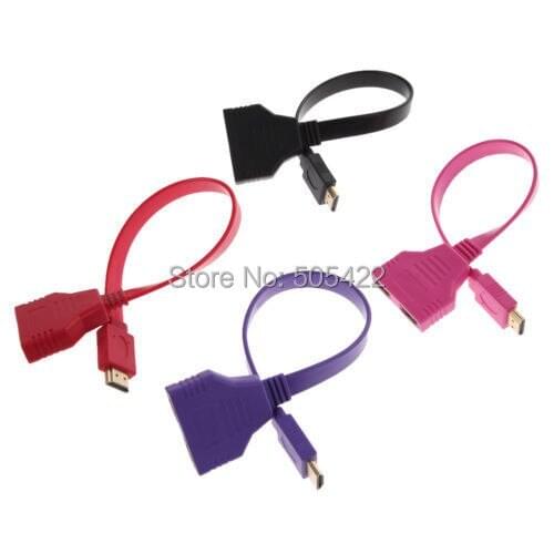 2017 New 300pcs/lot 1080P HDMI Male to 2 Female 1 In 2 Out Splitter Cable Adapter Converter