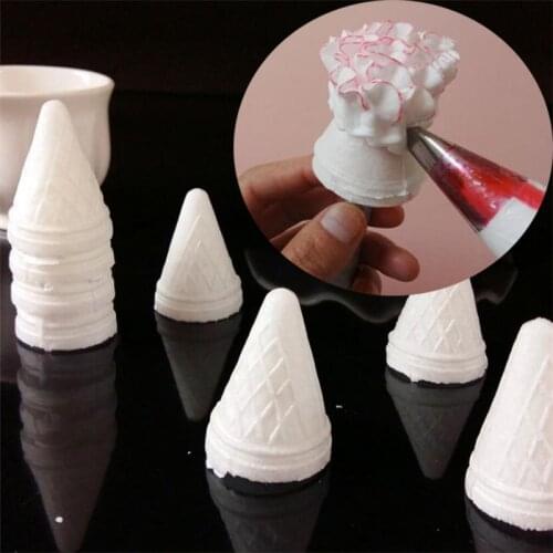 100Pcs/Pack Kitchen Cake Decorating Tools Glutinous Rice Cake Decorating Care Rose Flower Piping Care Dessert Decor Drop ship