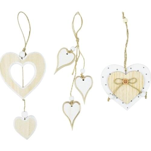 1Pcs Fashion Wooden Heart Pendant Women Wood Keychain Love Heart Key Pendant Jewelry Best Gift For Mothers Day