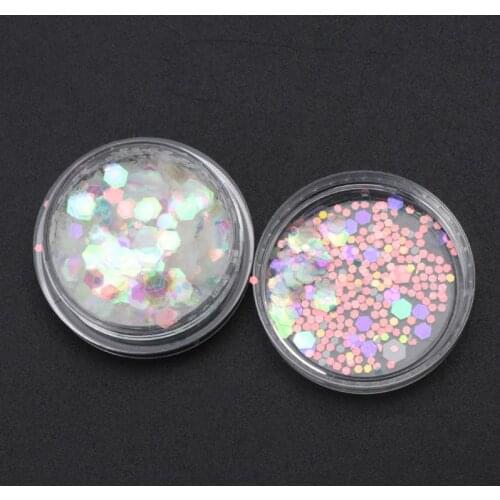 C90C Heart Star Shape Bright Flake Sequins DIY Resin Fillings Jewelry Making