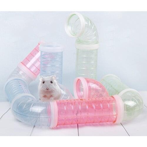 DIY Hamster Cage External Connected Tunnel Pipe Tube Exercise Toys for Hamster Guinea Gerbil Mouse Small Animal Pet Accessorie