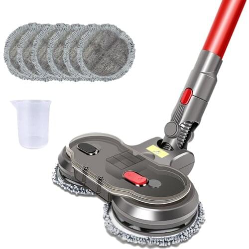 Electric Wet Dry Mopping Head for Dyson V7 V8 V10 V11 Replaceable Parts with Water Tank Mop Head Mop Pads Water Cup