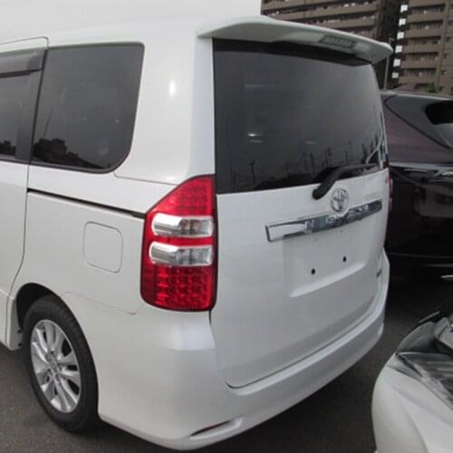 Use for toyota NOAH/VOXY spoiler 2010-2013 noah/voxy spoiler with light ABS plastic materail unpainted spoiler for noah/ voxy