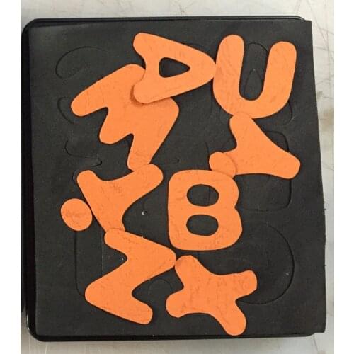 Scrapbooking die Alphabats card making 5.5x6inch with black case