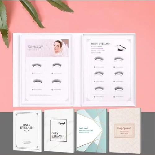 3D Eyelash Storage Book Makeup Display Container False Eyelashes Sample Grafted Glue Pallet High-end Tools