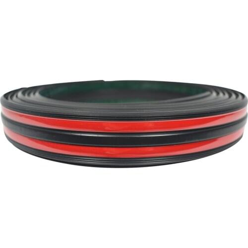 Red Black Double Corrugated Nickel Plating Bumper Blinds Strip 28 mm 1 Metre