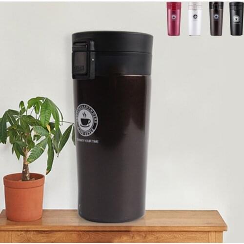 Creative Double Wall Stainless Steel Vacuum Flasks Leak Proof Tumbler Vacuum Cup Outdoor Portable Bouncing Car Coffee Mug Gift