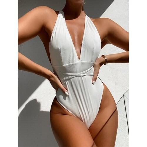 Swimwear Women Swimsuit Patchwork Bathing Suit Sexy Bodysuit Hollow Out One Piece Suits Summer Beachwear