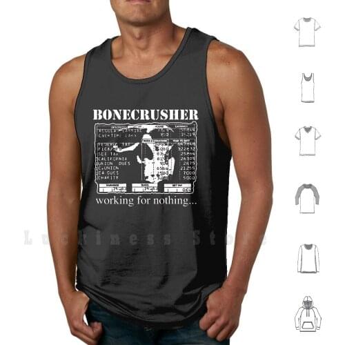 Bonecrusher Working For Nothing-Working Class Punk Tank Tops Vest Sleeveless Bonecrusher Working Class Punk Oi Streetpunk