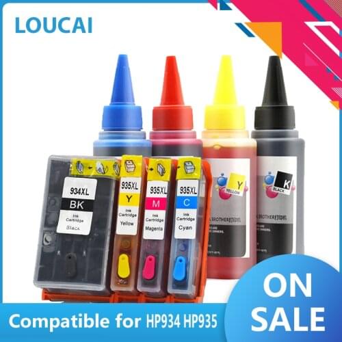 Compatinle for HP 934 935 Refillable Ink Cartridge for HP934 for HP935 XL For HP Officejet pro 6230 6830 6835 6812 6815 printer