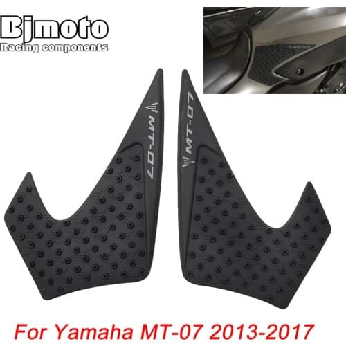 For Yamaha MT-07 MT07 MT 07 2014 2015 2013-2017 Motorcycle Tank Pad Protector Sticker Decal Gas Knee Grip Tank Traction Pad Side
