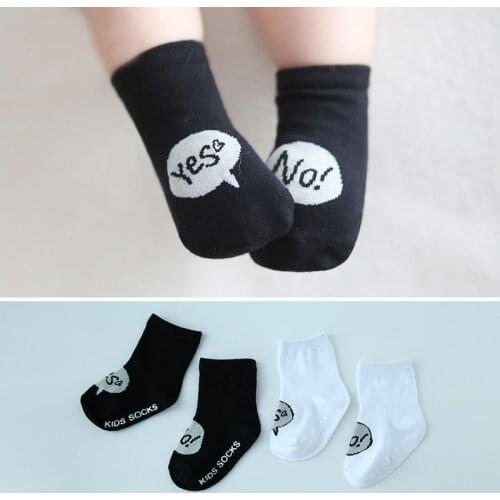 New Cartoon baby sock new asymmetric alphabet cotton Infant baby anti-slip socks kid boy girl socks toddler sock meias para bebe
