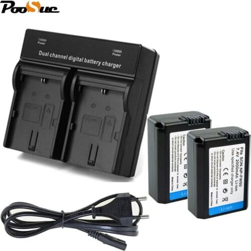 NP-FW50 NP FW50 battery for SONY camera +Home Dual charger for Sony NEX-5C NEX5 NEX-7 NEX-C3 NEX-F3 SLT-A55 A33 A55 A37