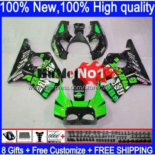 CBR400 RR For HONDA CBR 400 RR 400RR 1988 1989 1990 1991 1992 1993 136MC.134 CBR400RR green gloss NC23 88 89 90 91 92 93 Fairing