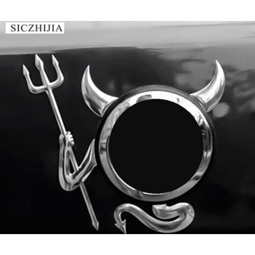Popular 3D devil style sticker demon car styling emblem logo sticker for Citroen C-Quatre C-Triomphe Picasso C1 C2 C3 C4 C4L C5