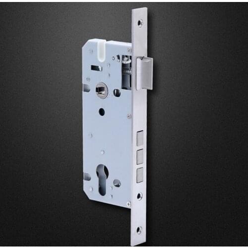 Anti-theft door bedroom door wooden door lock stainless steel 8545 zinc three-way tongue lock body 70mm lock cylinder
