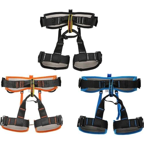 Adjustable Half Body Harnesses Thickness Reinforced Climbing Harness for Caving, Rock Climbing, Rappelling, Tree Fall Protection