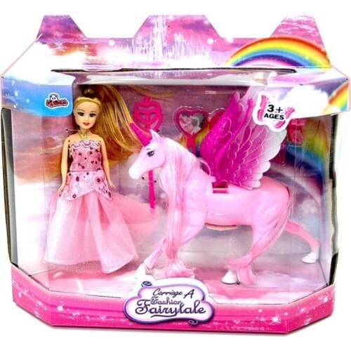 Vardem Pink Fairy Tale Baby And Winged Horse