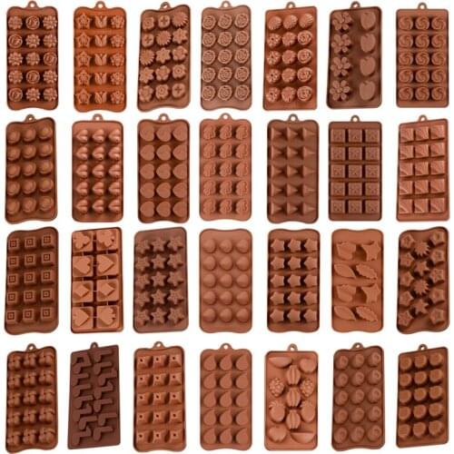 3D Silicone Chocolate Cake Mold DIY Flower Jelly Fondant Cake Decorating Tools Baking Mould