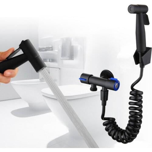 Toilet Hand Bidet Faucet Bathroom Bidet Shower Sprayer Hose Tank Hooked Holder Easy Install for Womens Health Protection
